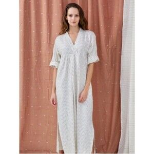 Mirth Handmade Edition Zermatt Ikat Caftan Dress Cotton